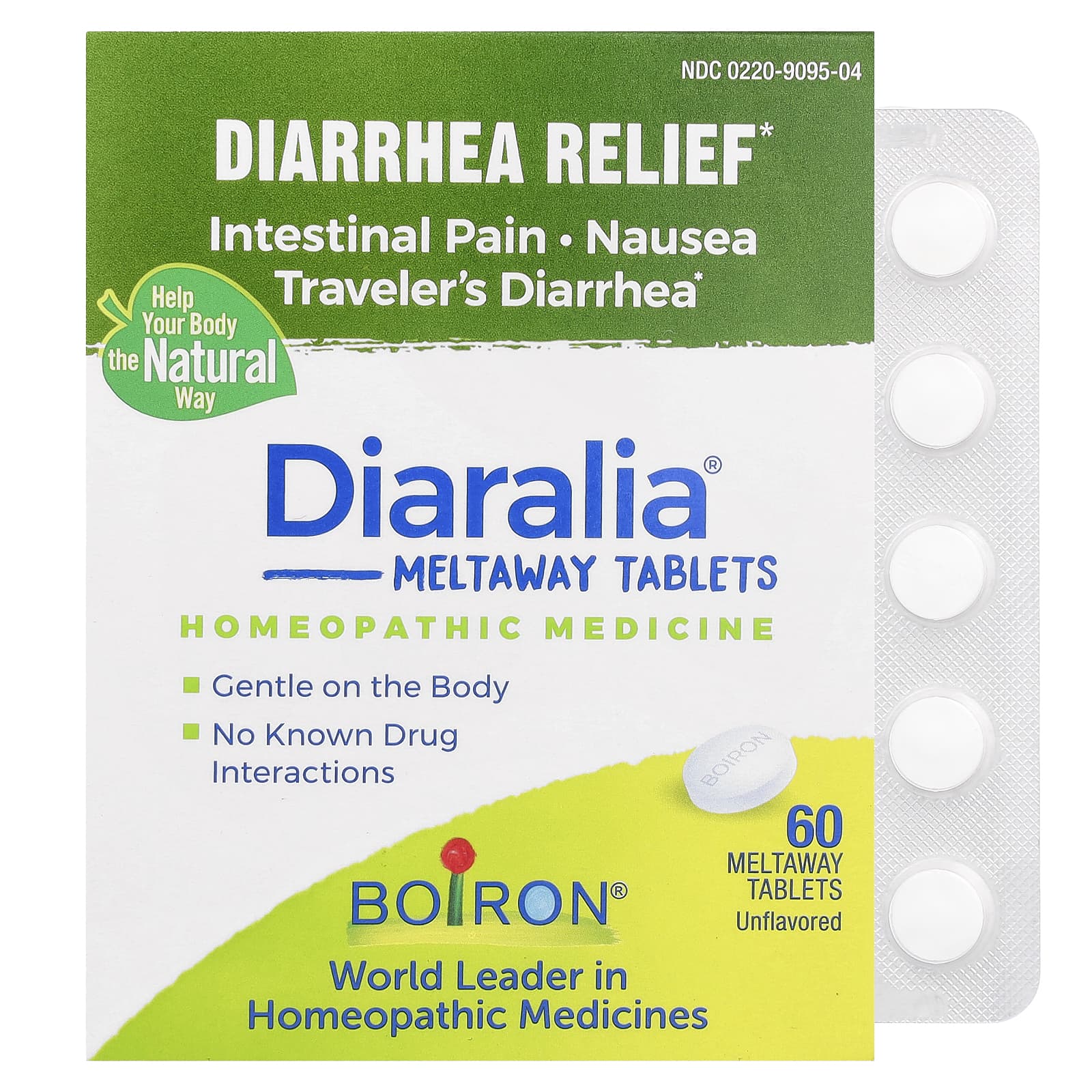 

Diaralia®, Diarrhea Relief, Tasteless, Dissolvable Tablets, 60 Tablets