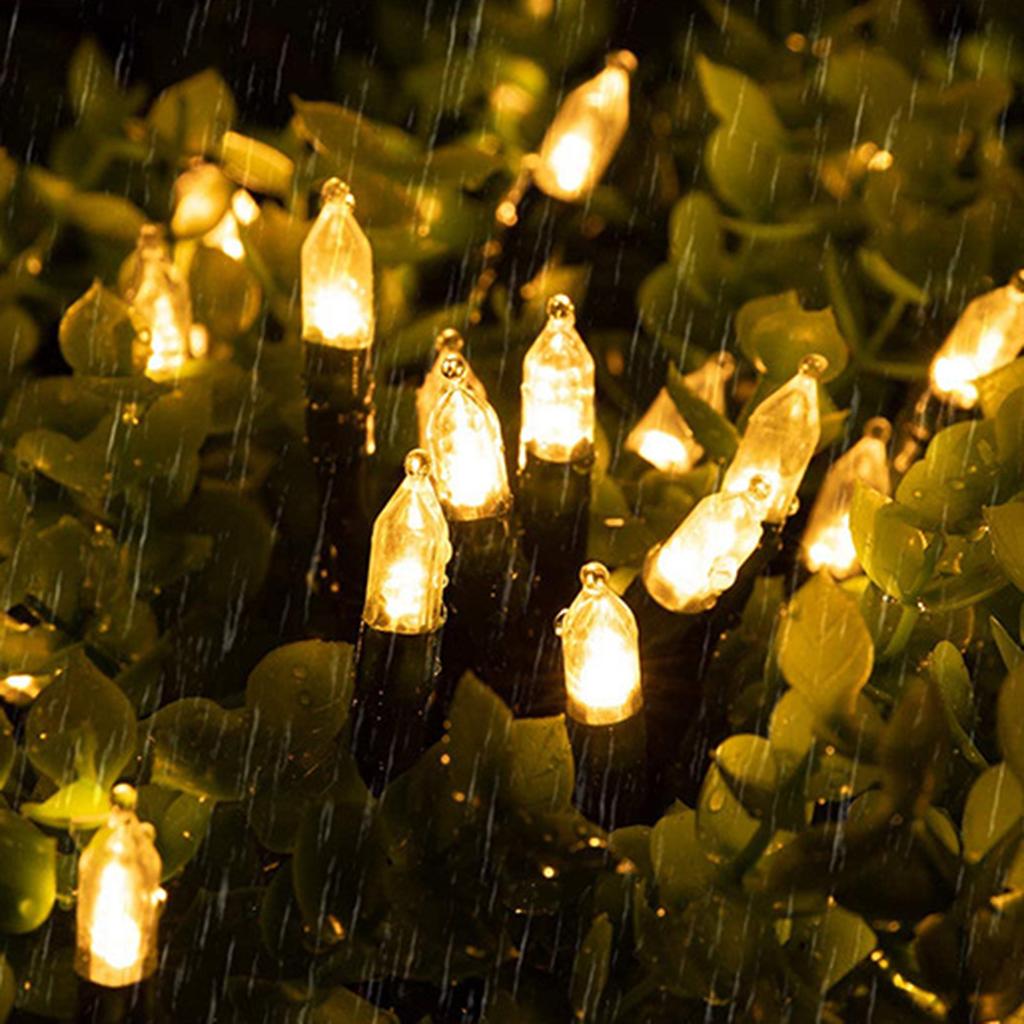 100LEDS  Warm White String Light With Green Wire Christmas Decoration