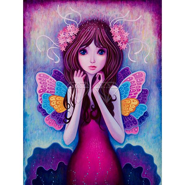 5D DIY Diamond Painting Kit Fresh Comic Beauty  Art Diamond Embroidery Rhinestones Decorations for Home