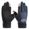 Windproof Suede Gloves Keep Warm Full Finger Mittens Soft Winter Warm Gloves  Outdooor