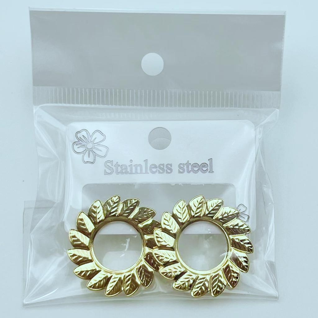 European American Trendy Cross-Border Punk Cold Wind Stainless Steel Earrings Geometric Irregular Drop Fashion Jewelry