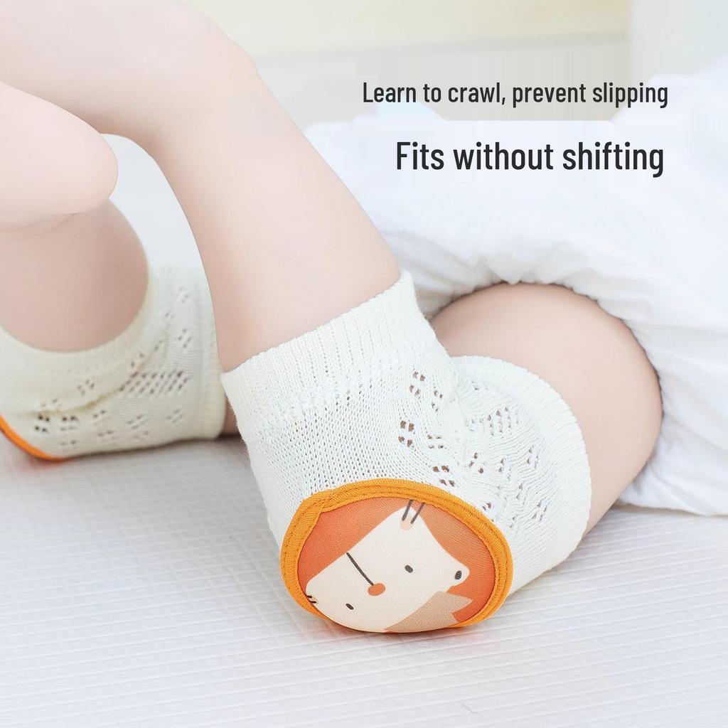 Summer Thin Baby Knee Pads for Crawling and Walking - Breathable Anti-Fall Protective Sleeves for Kids