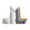 Acrylic Positioning L-shape Tools Kit with Case, 7 Edge Precision Laminated Spacers, Paper Crafting Alignment Guides for DIY