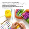 Crochet Hook Set Alumina Crochet Needle Colorful Sweat  Knitting Tools Household Supplies