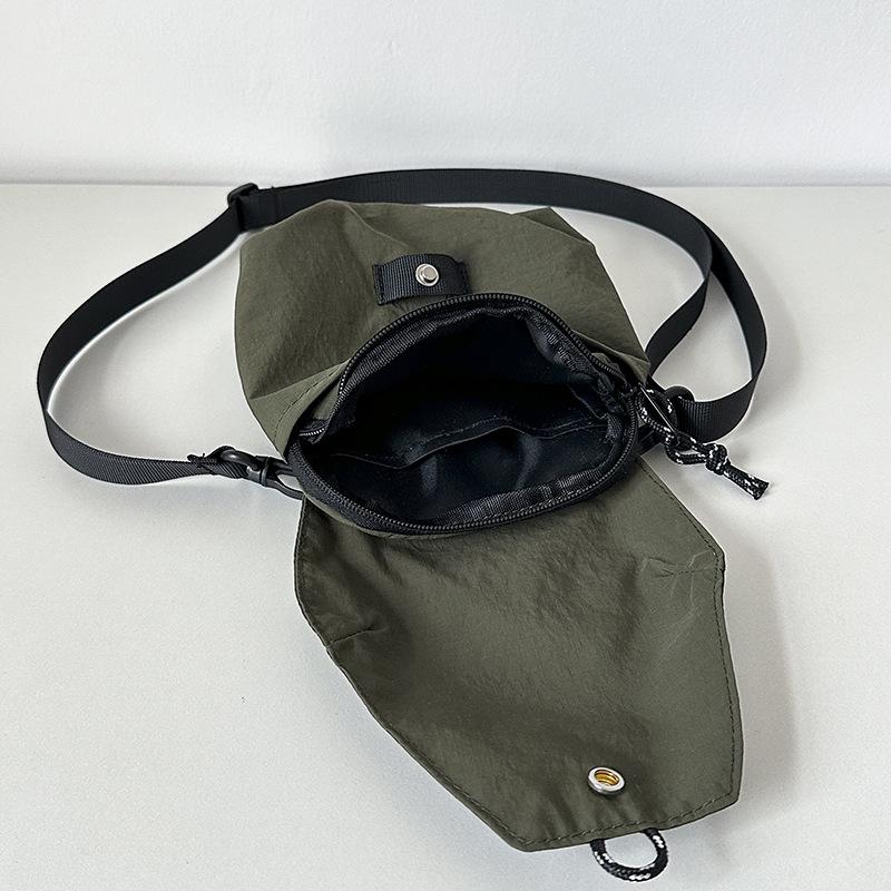 Japanese Style 2025 Casual Solid Color Mini Crossbody Phone Bag for Men and Women