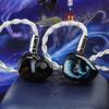 HiFiGo Kinera Celest Relentless In-Ear Monitors, 1DD+6BA Hybrid Earphones, IEM with 5N Copper Silver-Plated Cable and 3.5mm+4.4mm Interchangeable