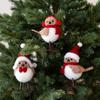 Durable Fabric Covered Foam Bird Hanging Decoration For Festival Indoors Outdoor Christmas Displays