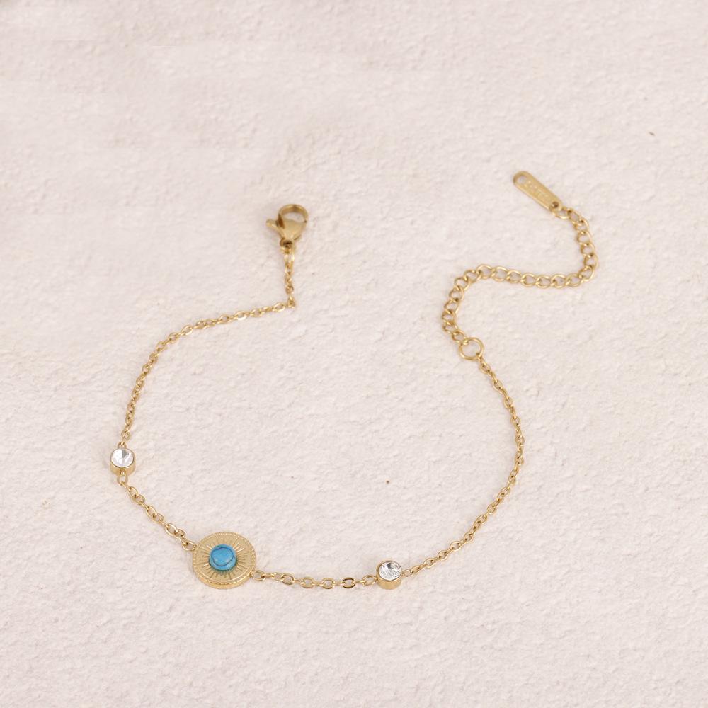 18K Gold Plated Titanium Steel Bracelet - Colorfast, Stylish, and Versatile Stainless Steel Jewelry