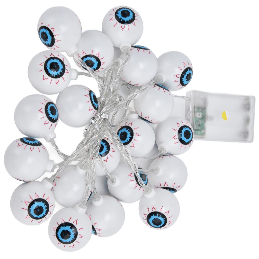 20LED String Light 9.8ft Halloween Ghost Eyeball String Light Bedroom Christmas String Light for Festival Decoration