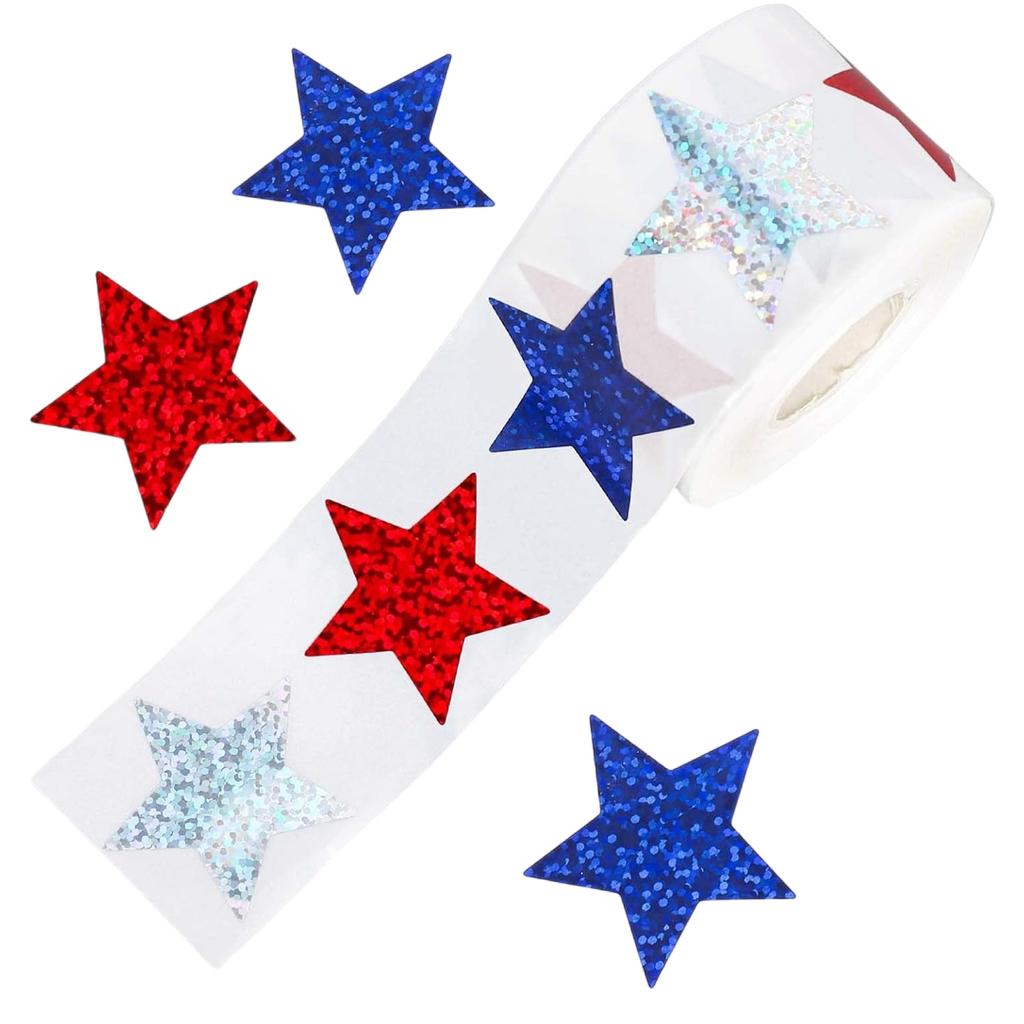 500pcs Glittering Star Stickers for Kids Rewards Holographic Foil for Classroom and Teacher Supply Selfadhesive 1Inch