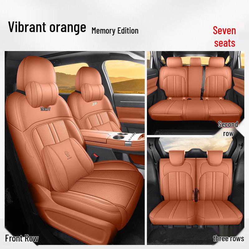 Leather Car Seat Cushion for 2026 Jietu Shanhai L7 PLUS Seven-Seater