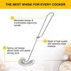 Stainless Steel Egg Separator, Long Handle Egg Yolk Filter for Baking, Egg White Divider with Hook for Bowls, Dishwasher Safe