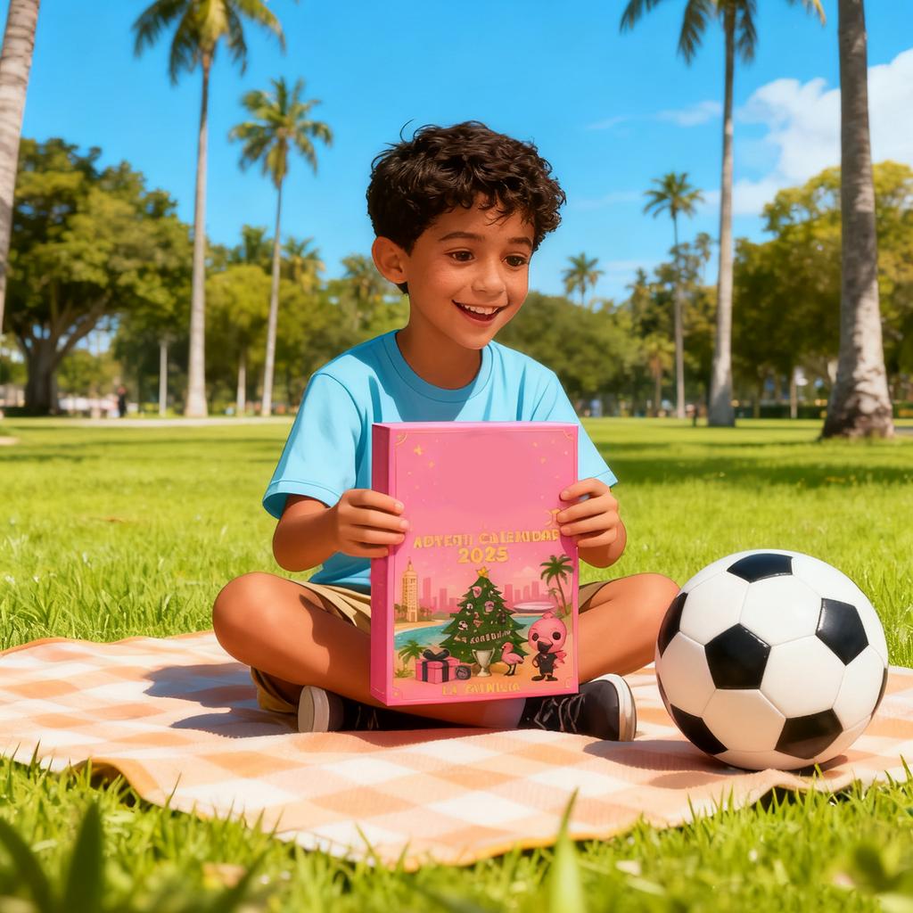 2D Plane+airplane Box +24PC+  Miami Football Club Christmas Countdown Calendar Christmas Countdown