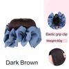 Synthetic Bow Hair Clip Chignon Messy Bun Claw Clip in Hair Piece Wavy Curly Hair Bun Ponytail Extensions Scrunchie Hairpieces for Women