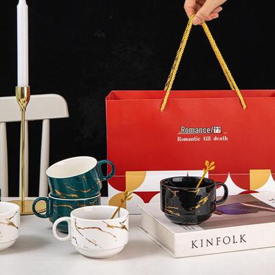 High-Quality Ceramic Souvenir Mug Set – Elegant & Compact for Afternoon Tea
