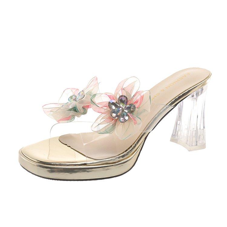 

Мода Женские Туфли-Лодочки Тапочки Дамские Квадратный Носок Женские Слайды Летняя Обувь Сандалии Высокий Каблук 2024 женская роскошная обувь 34 бежевый