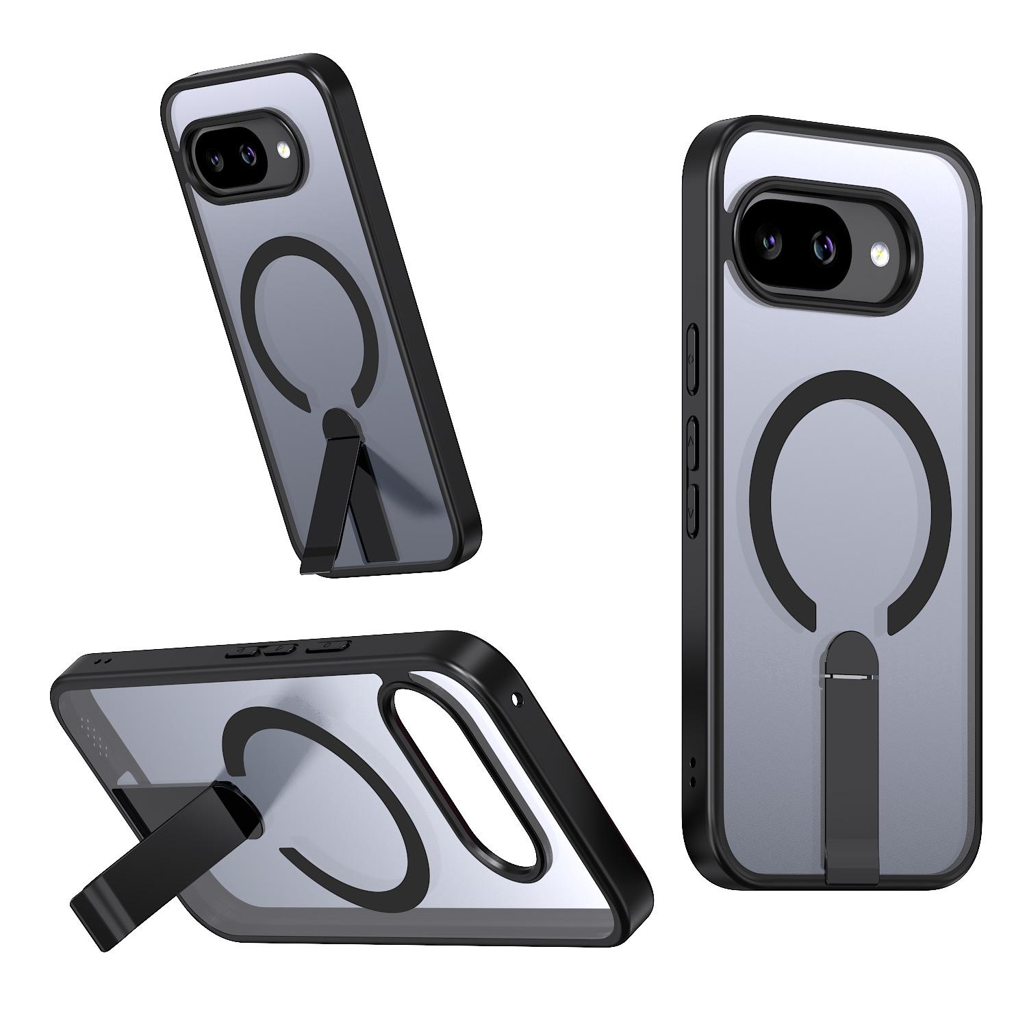 Amazon mobile phone case is suitable for Google pixel 10a magnetic belt holder, skin matte mobile phone case 10pro. Google pixel 9a чёрный