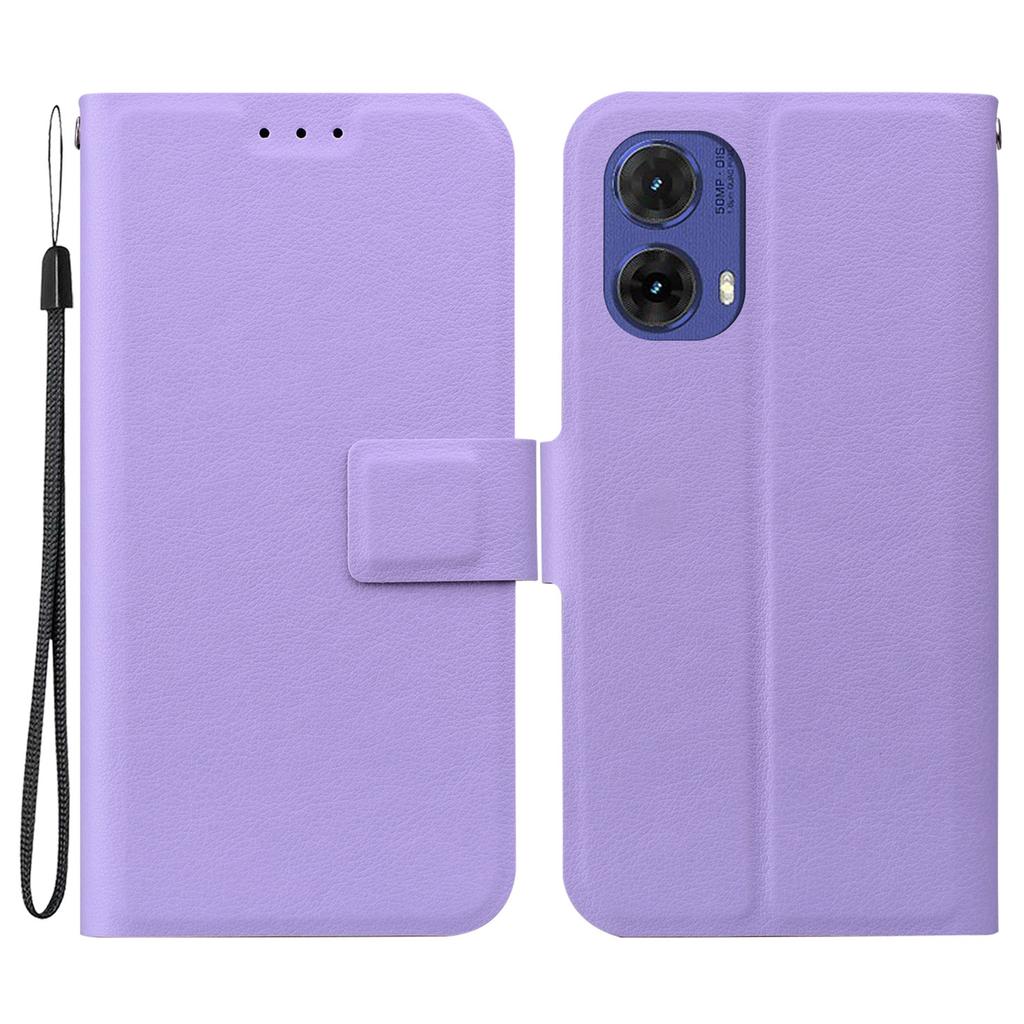 For Motorola Moto G85 5G Case Ultra-Thin PU Leather+TPU Phone Cover with Card Slot