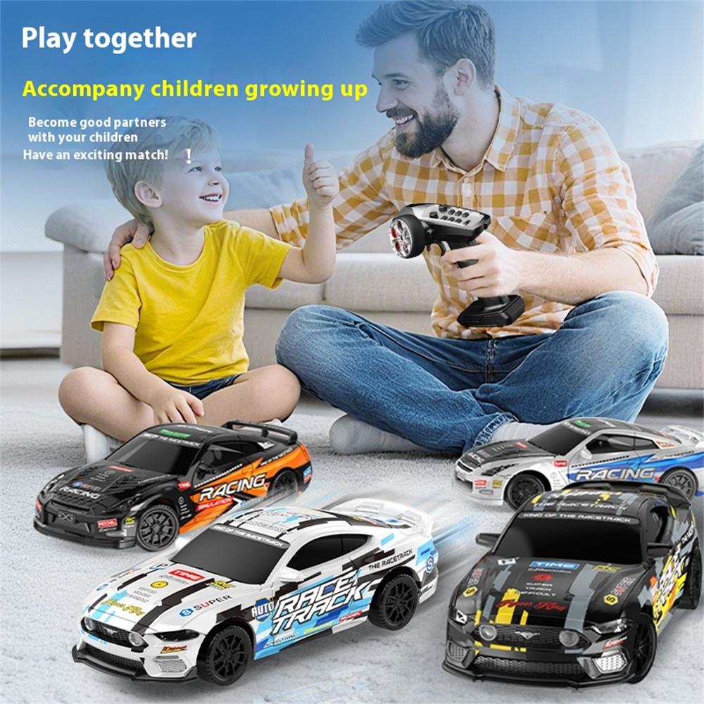 ZY013 RTR 1/43 2.4G 4WD Drift RC Car Mini Full Proportional LED Light Optional Gyro Remote Control High-Speed Vehicles Models
