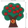 Numbers Felt Tree Board Addition Subtraction Math Games Numbers Counting Toy Apple Tree Number Match Game for Preschool Learning