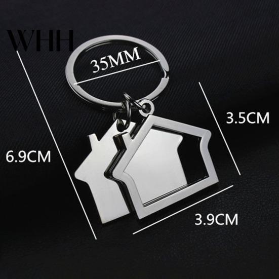 Cabin Small House Hanging Pendant Keyring Key Holder Keychain Bag Purse Decor
