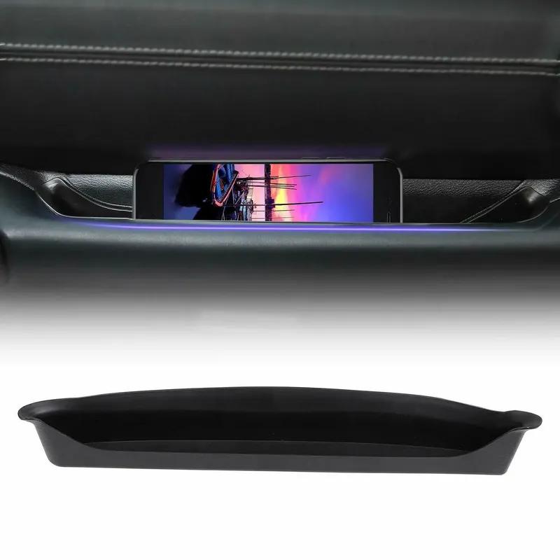 Passenger Grab Handle Storage Box Storage Tray Organizer Black for Wrangler JL JLU 2/4 Door (2018-JL JLU)