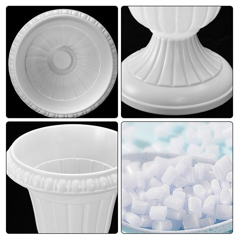Large Wave Ripple Plastic Vase Modern Nordic Design Space-Saving Flower Pot Arrangement for Living Room Desk Home Accessories