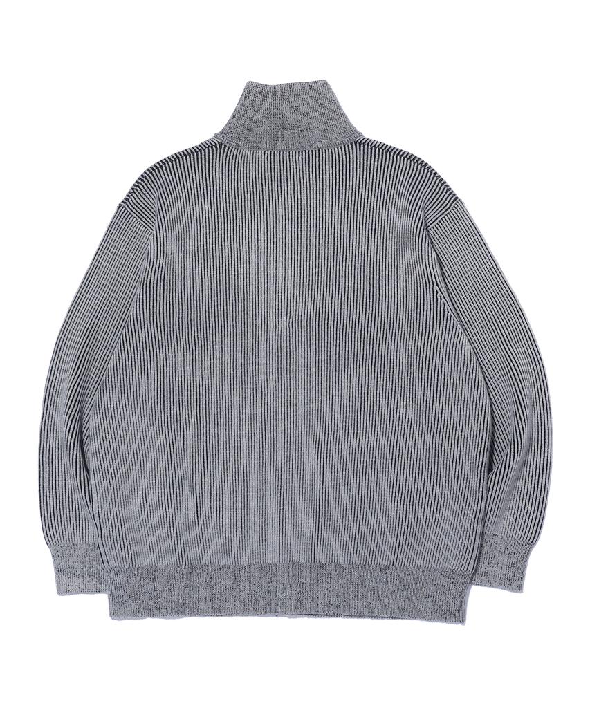 Eonoideu Niju High-Neck Knit Zip-Up Lq5Su515_Charcoal