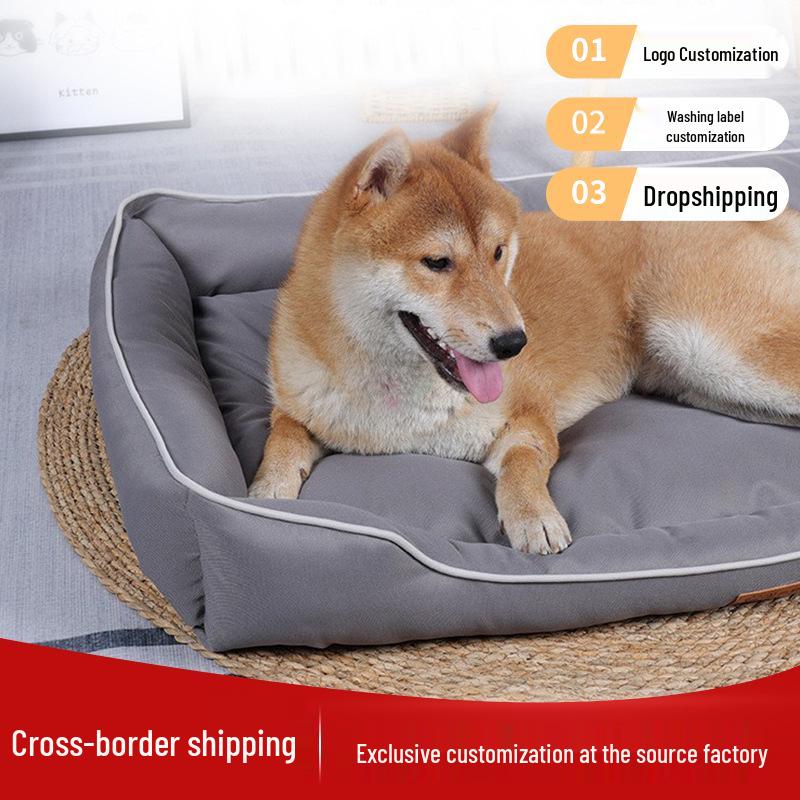 Oxford Cloth Dog Mat: Cool, Thickened Cushion for Spring & Summer