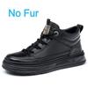 Fashion Men Genuine Leather Ankle Boots Four Season New Outdoor Soft Soled Workwear Boots Fashion Casual Flat High Top Anti Slip Boots