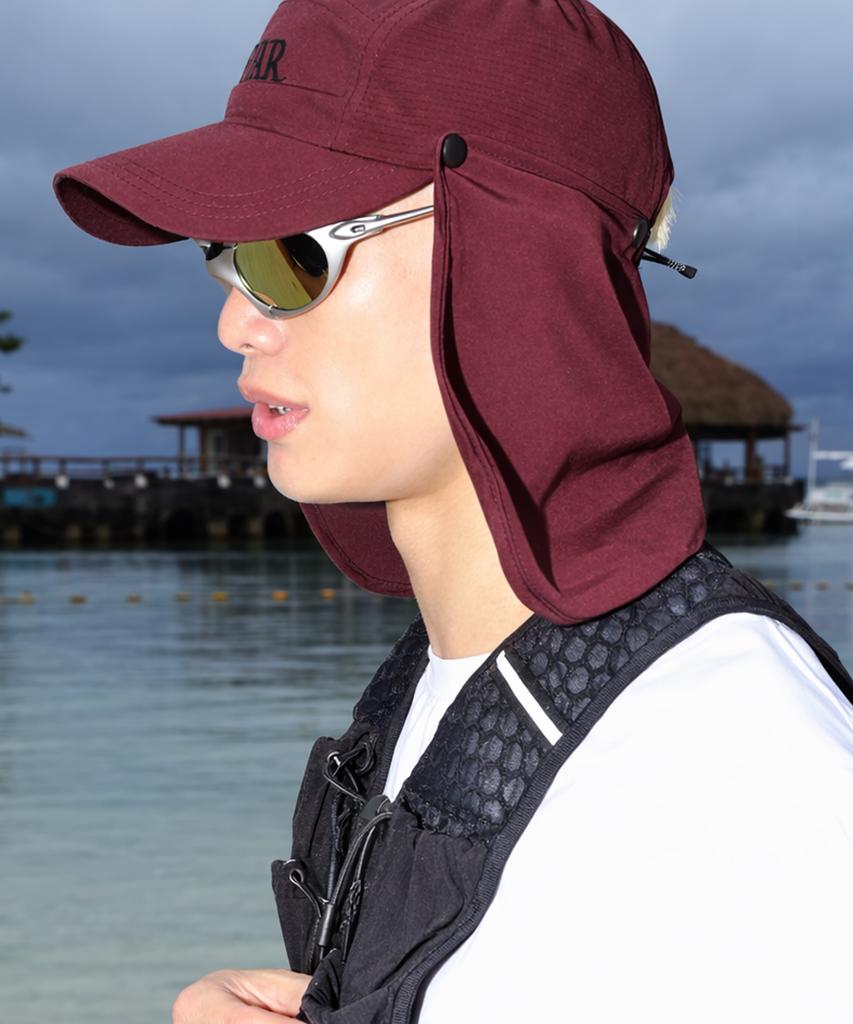 GLACK Gctar001 Sun Shade Mesh Cap (Burgundy)
