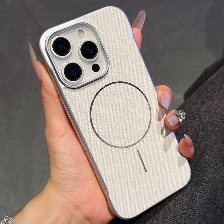 Retro Linen Fabric Magnetic Half Coverage Phone Case