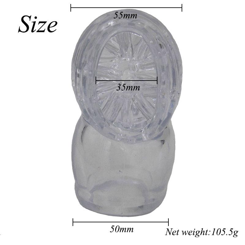 G-Spot Vibrator Clitoris Stimulator Magic Wand Attachments AV Rod Head Cap Adult Sex Toys for Women Men Airplane Cup Head Cover