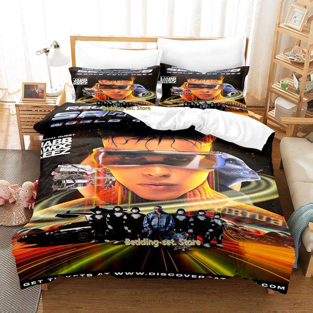 Rauw Alejandro Set Lenzuola Singolo Gemello Matrimoniale Queen King Size Set Lenzuola Letto Adulto Bambino Camera da Letto Tute Tre Pezzi Set Lenzuola Anime