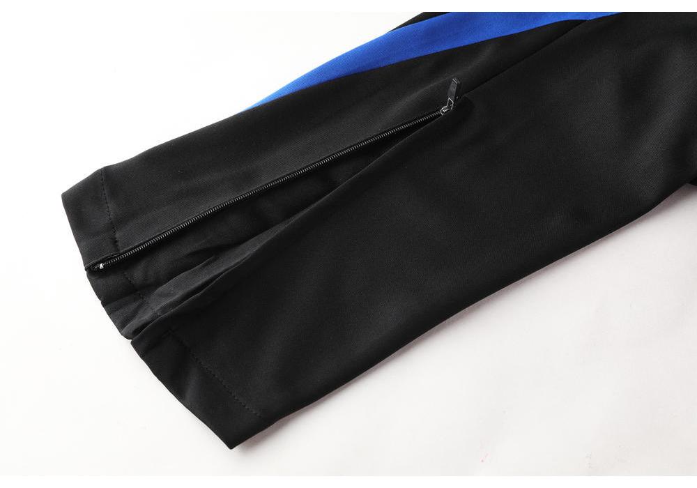 Unisex Half-Zip Long-Sleeve Football Training Set for Kids & Adults