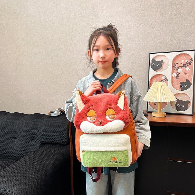 School Bag New Bag Boys and Girls Cute Cartoon Bag Casual Girl School Bag Mao Mao School Bag