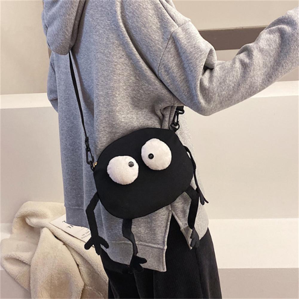 Personalized Funny Canvas Small Bag New Style Student Girl Shoulder Crossbody Small Round Bag