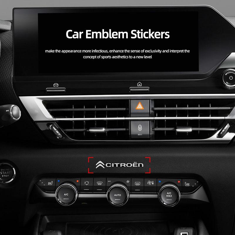 Car Audio Speaker Emblem Logo 3D Badge Stickers For Citroen C3 C5 AIRCROSS C5X C4 Cactus e-C4 X e-C3 Berlingo C-Elysee C-Crosser