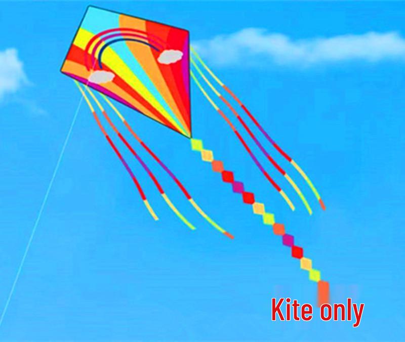 Vibrant Diamond Triangle Kite - Easy to Fly in Light Breeze for Kids