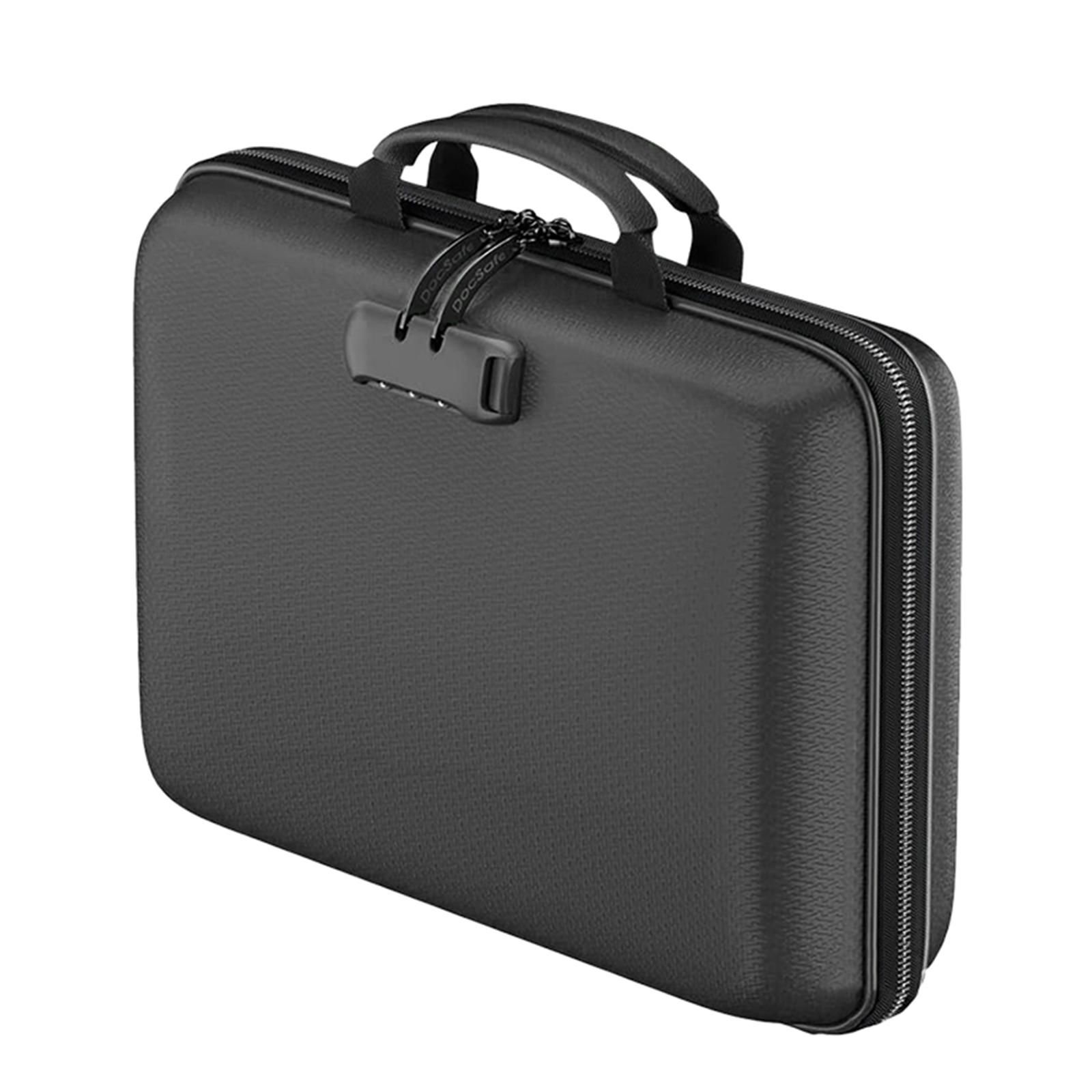 13-кармановый огнестойкий кейс-органайзер для документов с замком, водонепроницаемый портфель, расширяющаяся папка-гармошка для хранения документов на встречах чёрный