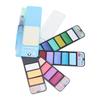 Farby akwarelowe w kostkach 18 kolorów Przenośne składane w kształcie wachlarza z pędzelkiem do wody na urodziny święta Boże Narodzenie