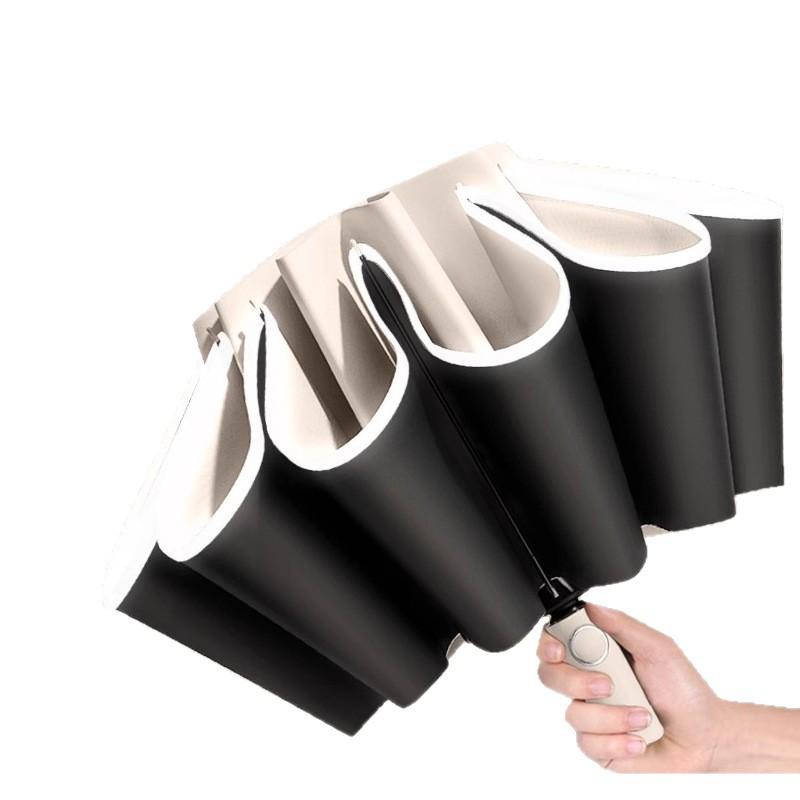 Fully Automatic Women's Umbrella Dual-Purpose (Sun and Rain) Reversible Extra-Large Extra-Thick Sun Protection UV Protection