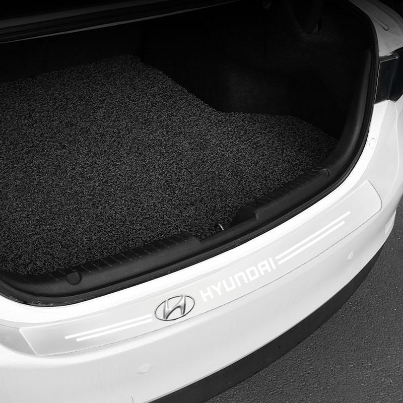 1Pcs Transparent Car Trunk Badge Protective Sticker Car Accessories For Hyundai I30 Tucson Veloster Kona I10 I35 Elantra Santa Fe Decor