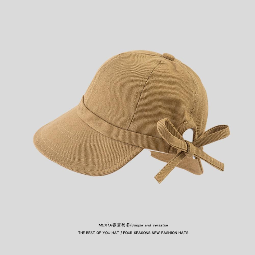 

Cotton Sun Hat Wide Brim Bucket Caps Foldable Ponytail Panama Cap