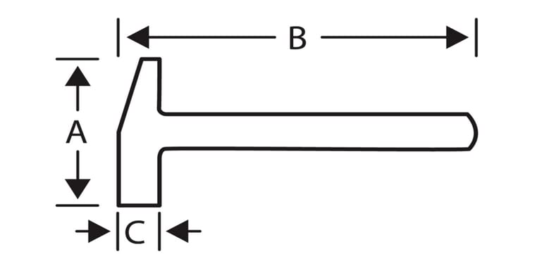 BAKO DIN standard hammer for high altitude work hammer TAH481-300 One-handed