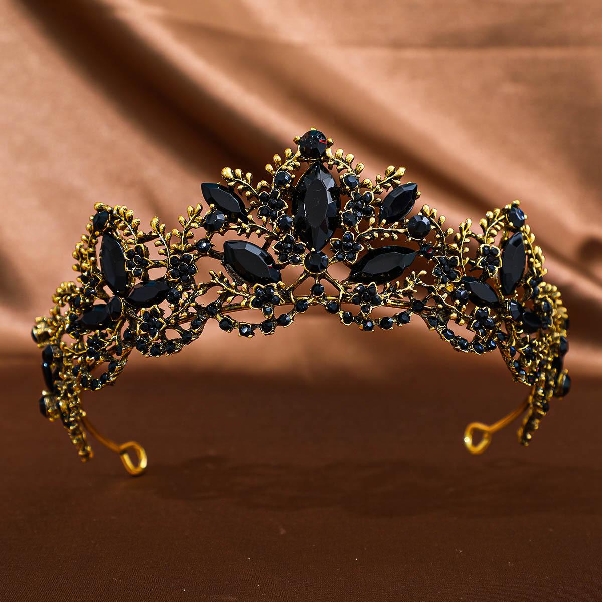 

Bridal Tiara Queen Crown Baroque Zircon Headband Exquisite Alloy Accessories Wedding Dress Crown Hair Accessories 2026 14*5.5CM