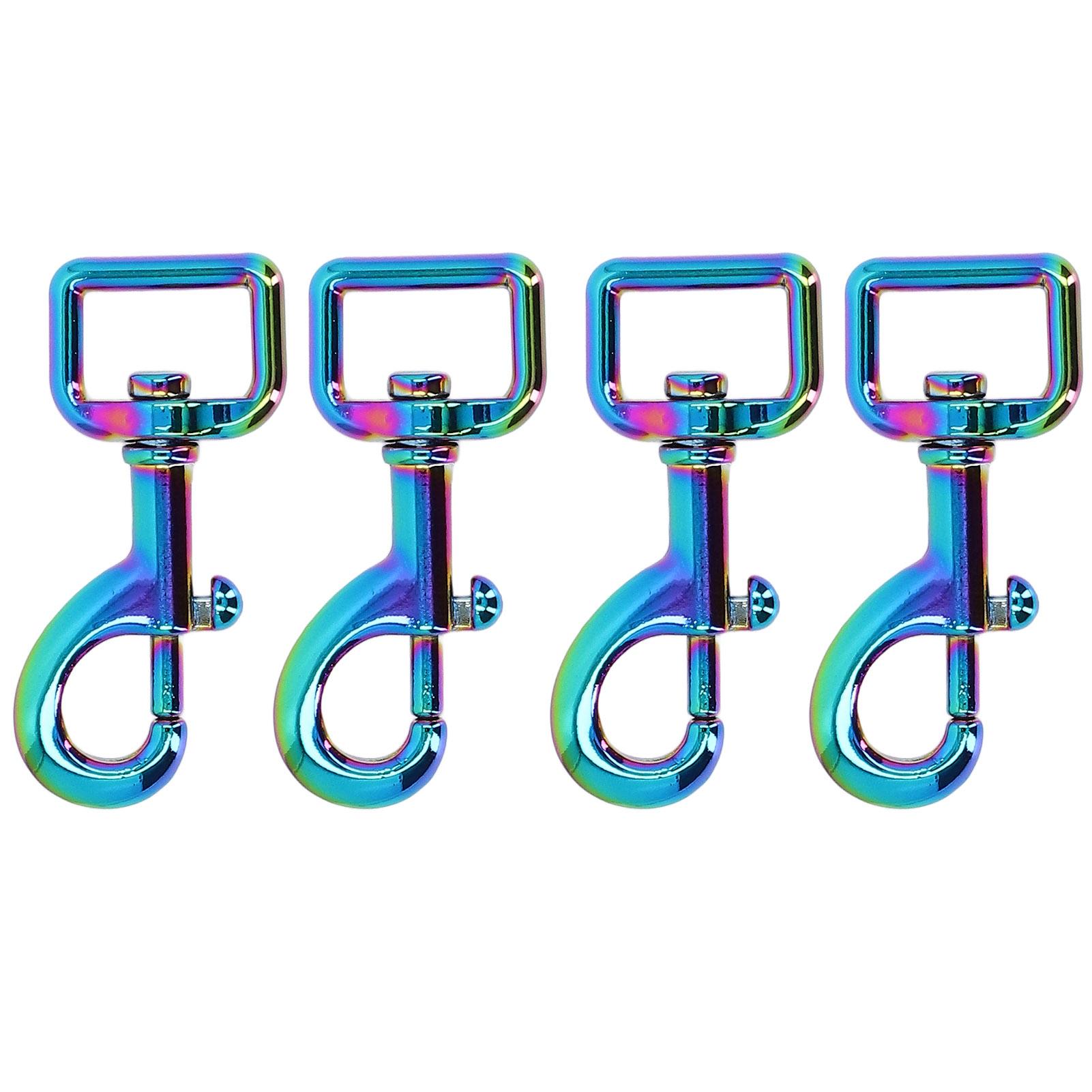 

4 шт. Карабин-брелок Глянцевый Блестящий Пружинная застежка Дизайн Полировка Компактный Портативный Зажим 20mm / 0.8in