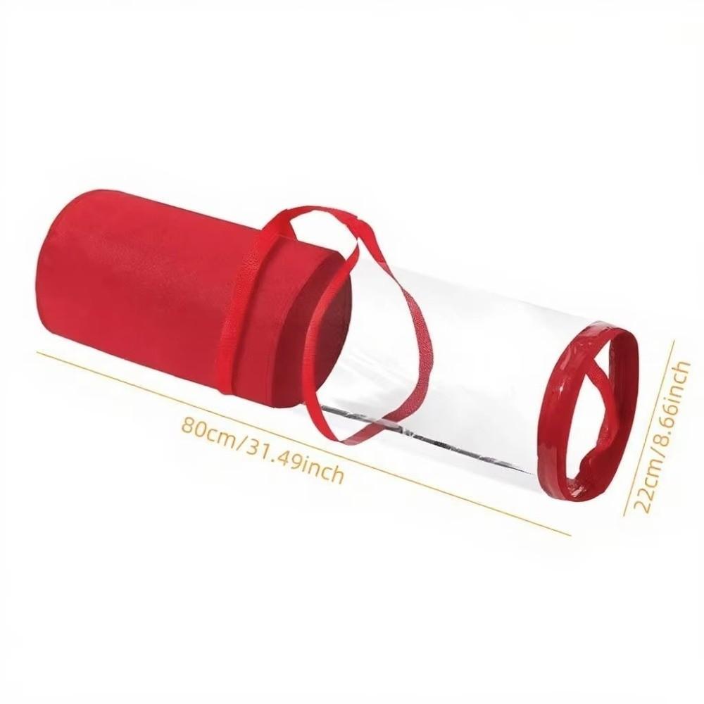 Przezroczysta torba do pakowania prezentów z uchwytem, przechowywanie pod łóżkiem, nowa torba do przechowywania papieru do pakowania