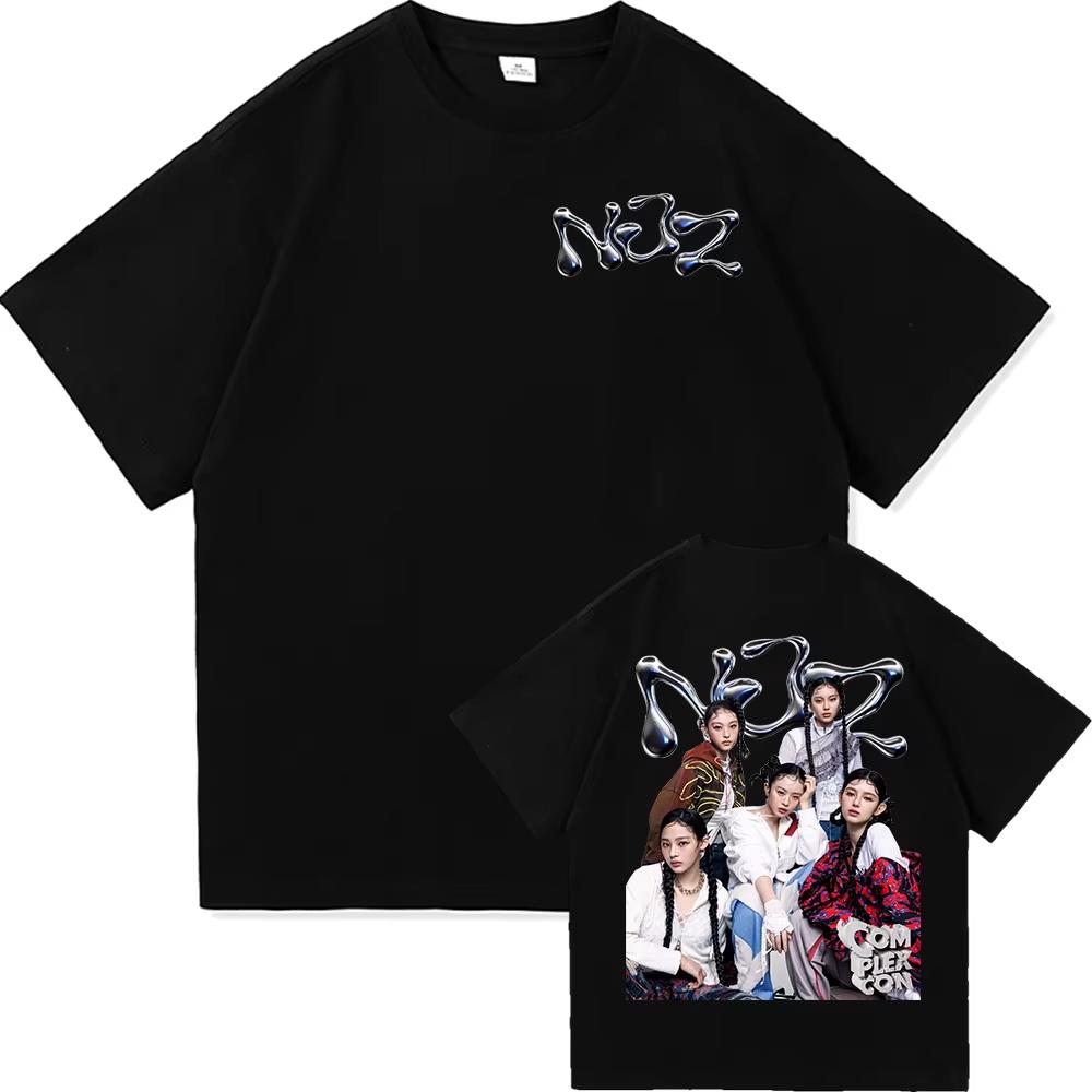 NJZ NWJNS T-Shirt Sommermode Herren/Damen Ästhetische Grafik Lässiges T-Shirt Unisex Hohe Qualität Cooles Vintage Baumwoll-Tees Shirts