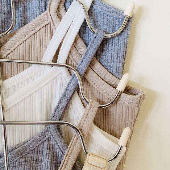Stainless Steel Underwear Hanger Multi-Layer Non-Slip Towel Drying Rack Foldable Portable Clothes Rack for Travel Home Closet Bathroom